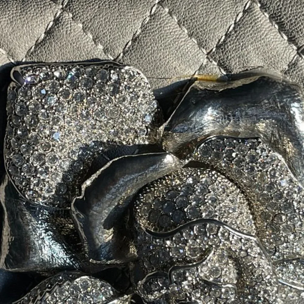 Custom Iris Lane Folding Clutch Bag in Grey